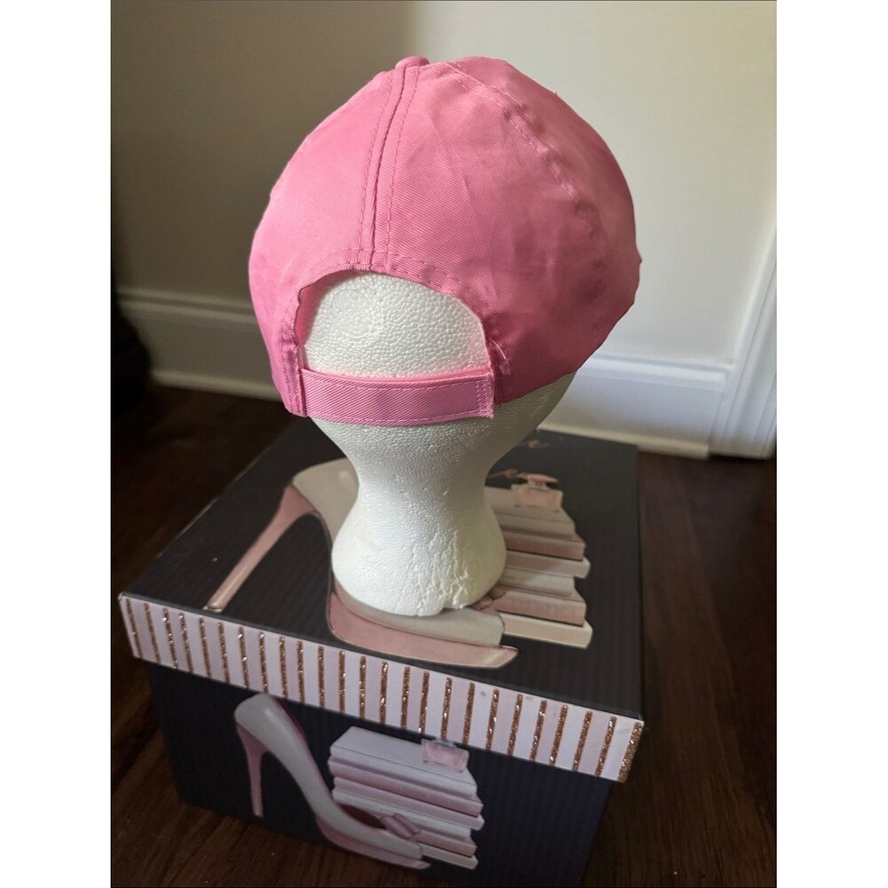Classic Pink Womens Cotton Baseball Cap - Picture 3 of 4